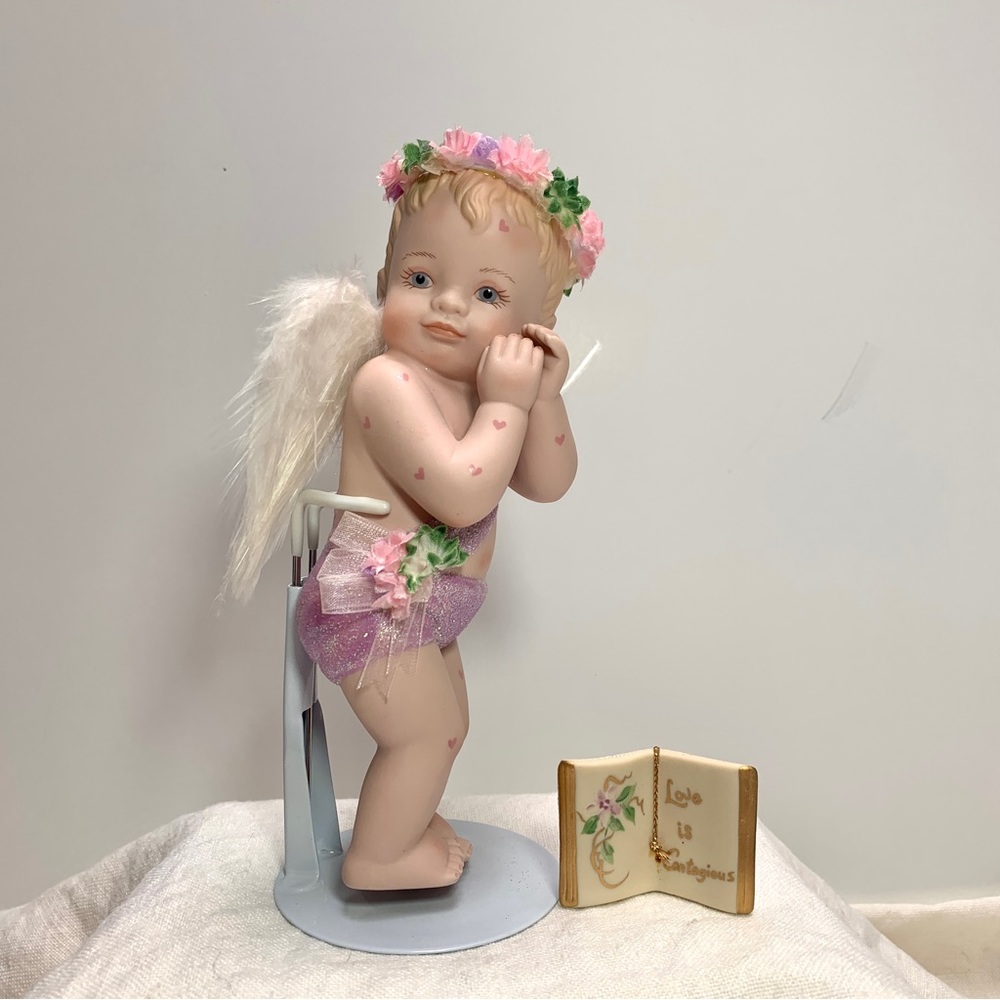 Love is Contagious Angel Vintage Hamilton Collection Phyllis Parkins Cherub